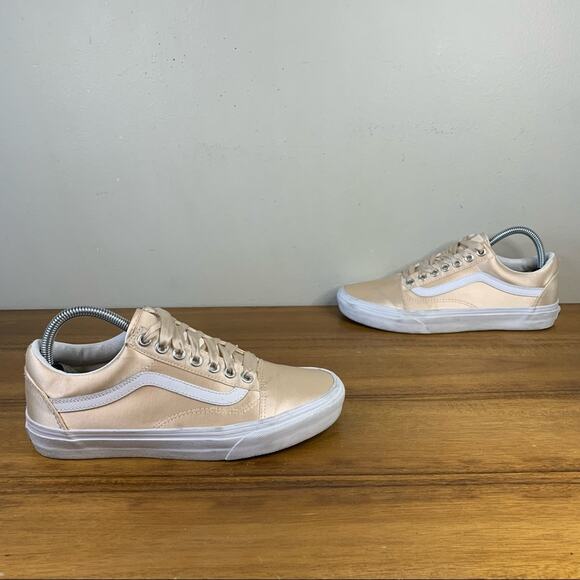 Vans Old Skool Satin Ribbon Lace Womens Sneaker Size 8 - Picture 1 of 9